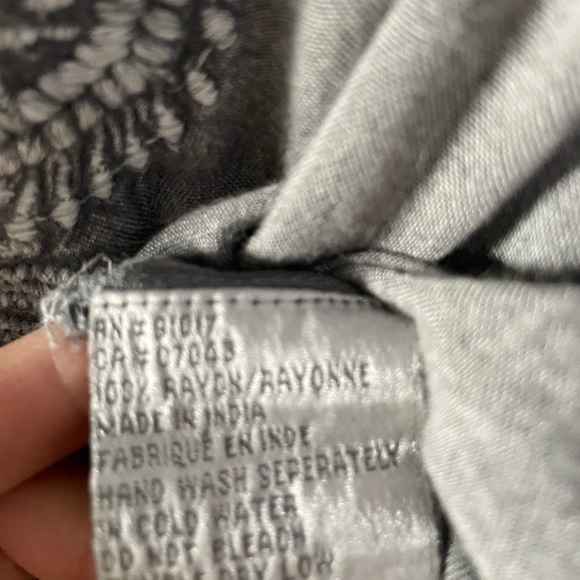 Solitaire Grey Embroidered Racerback Tank - Picture 4 of 5